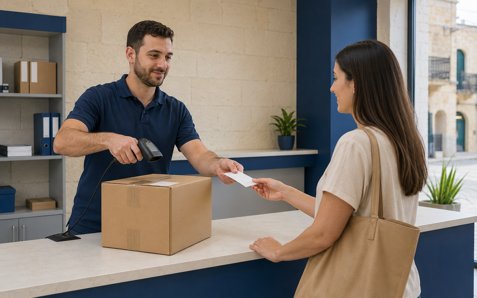 DPD parcel handover at Mihai Group Malta