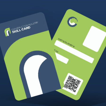 Front and back of the Malta Construction Industry Skill Card